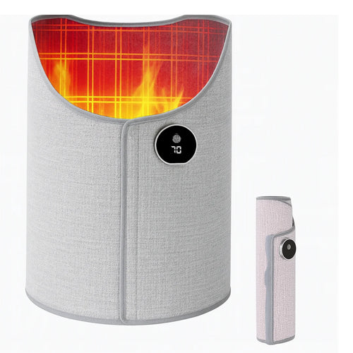 Chauffe-jambes et pieds pliable