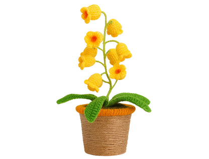 Fleur lumineuse au crochet faite à la main