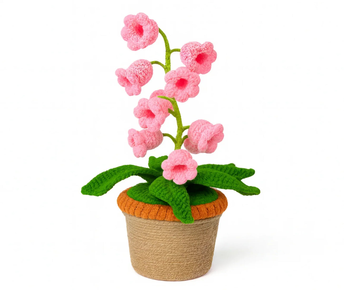 Fleur lumineuse au crochet faite à la main